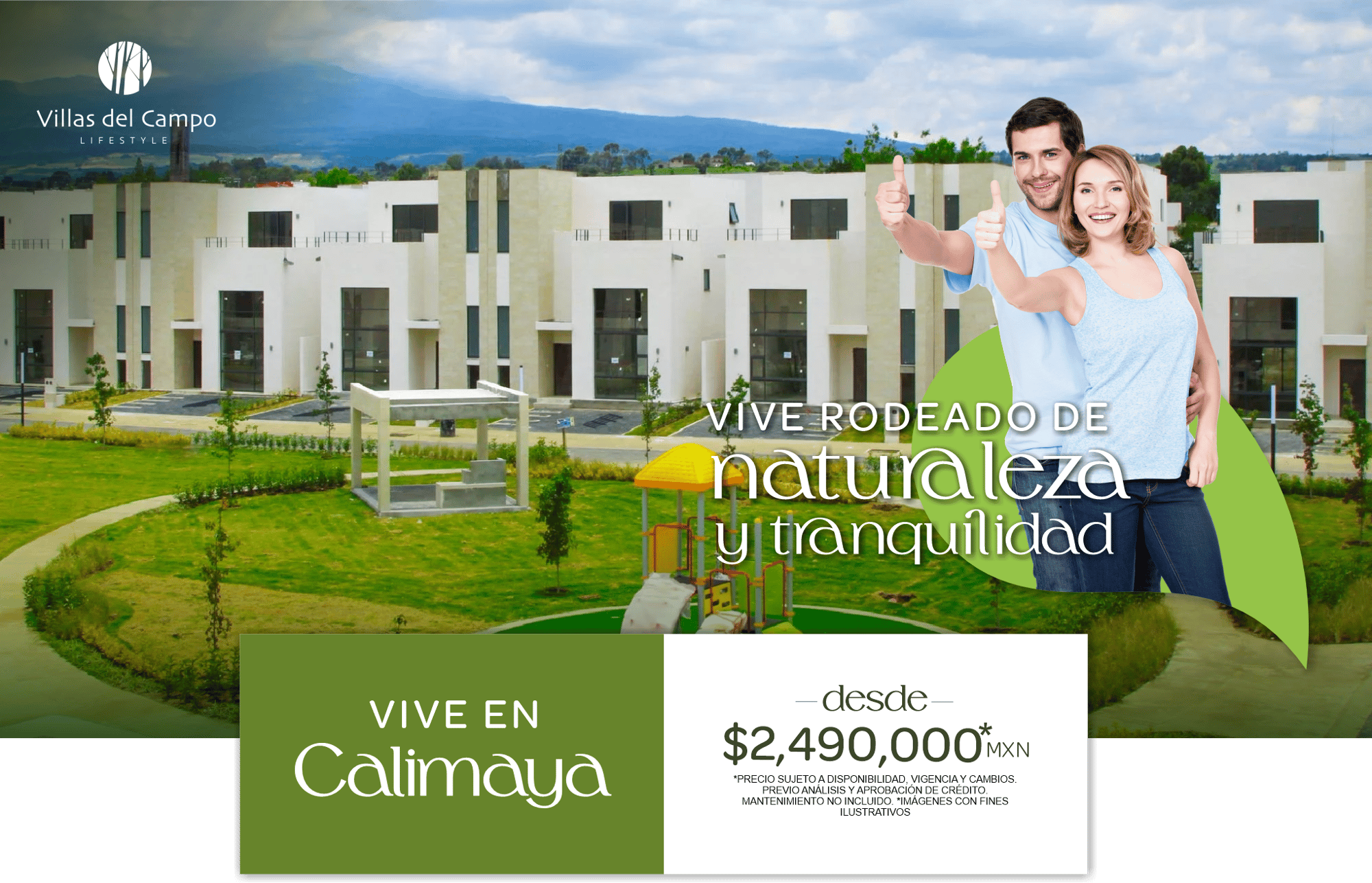 Casas en venta en Calimaya. Pareja joven 